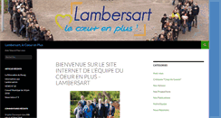 Desktop Screenshot of lambersart-lecoeurenplus.com